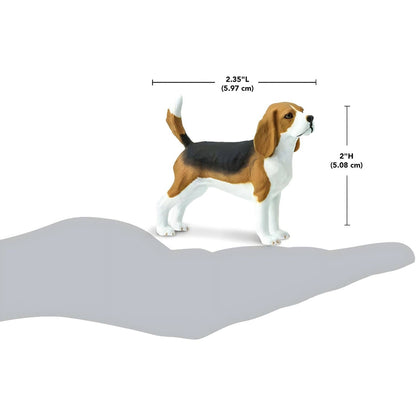Beagle rubber figure with complementary image