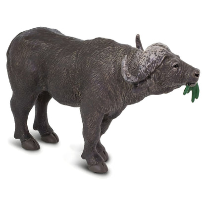 African Buffalo rubber figure front view