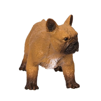 French Bulldog rubber figure detail