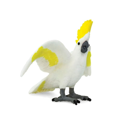 Cockatoo toy in rubber figure