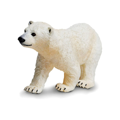 Polar Bear cub rubber figure for Arctic play