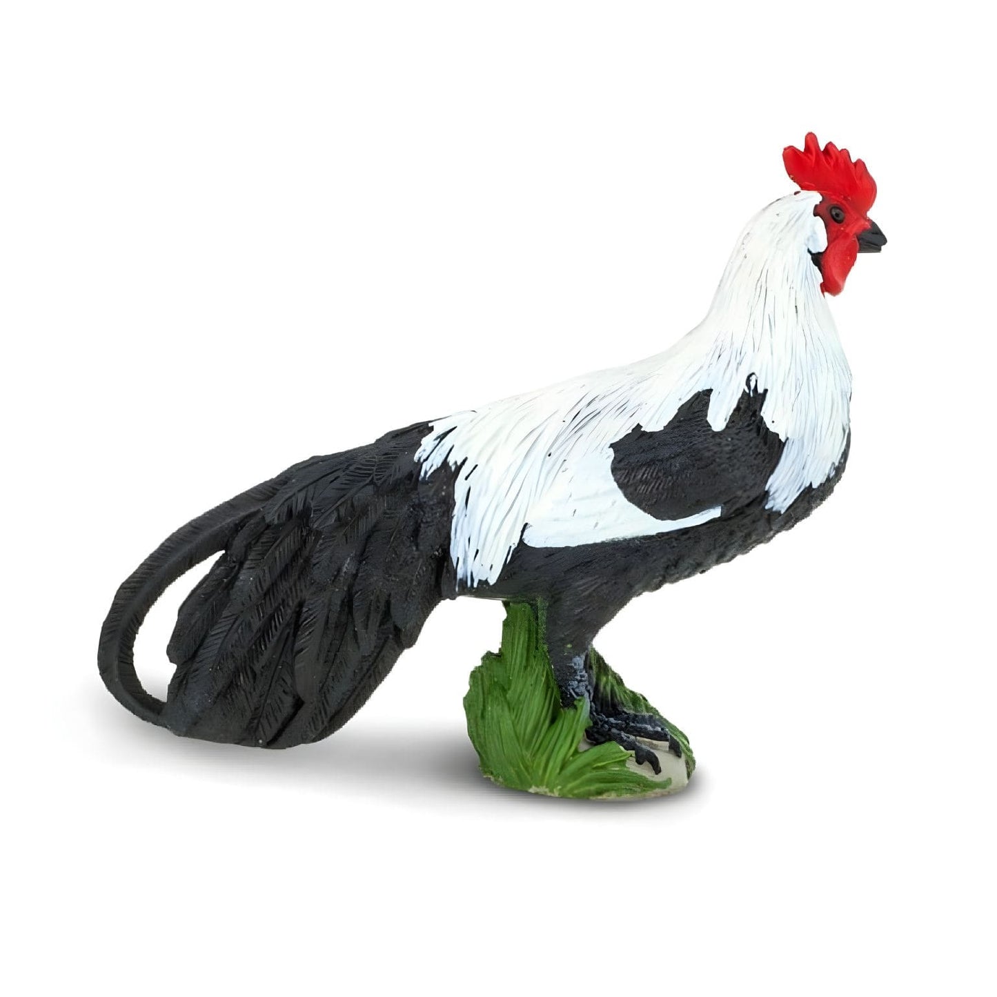 Figura de borracha galo para brincadeiras de quinta e animais domésticos