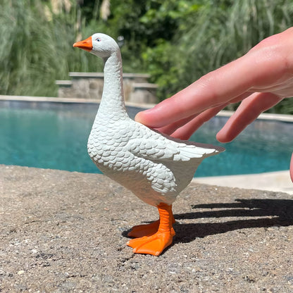 Goose rubber figure for nature play and imagination
