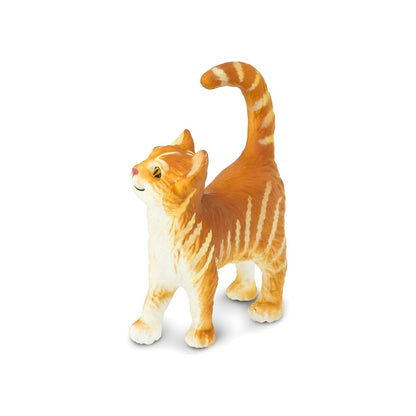 Tabby Cat toy in rubber figure