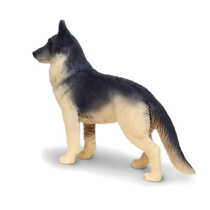 German Shepherd rubber figure with additional view