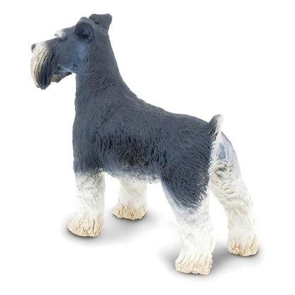 Rubber Schnauzer figure with additional view