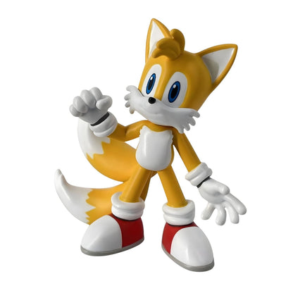 Sonic rubber figure - Tails yellow with two tails, white gloves and red trainers