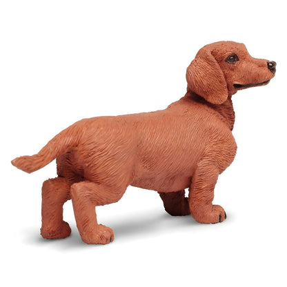 Dachshund rubber figure with additional view