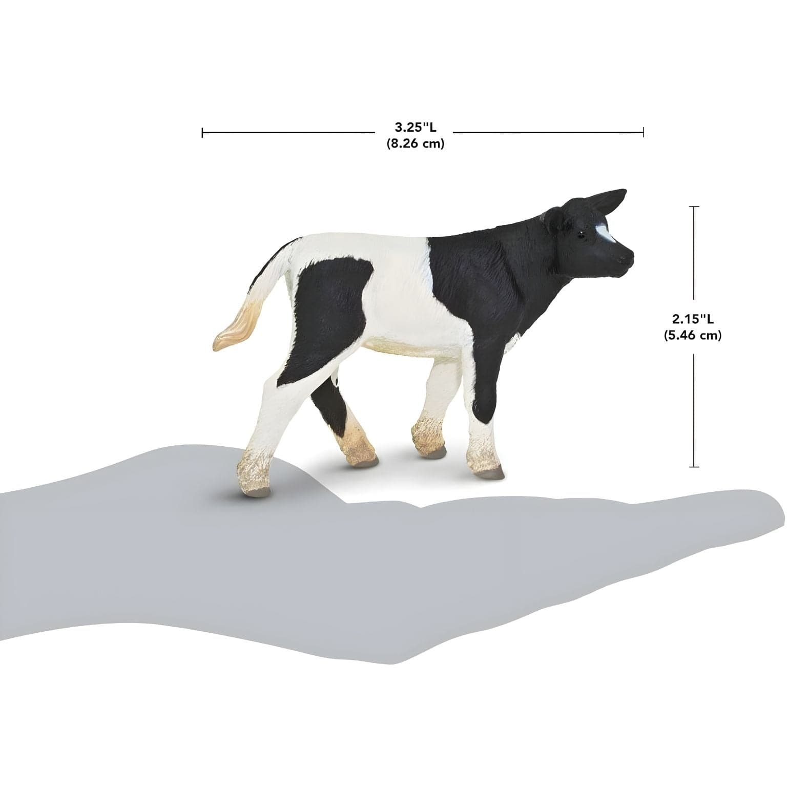 Figura de borracha Vitelo Holstein malhado vista adicional