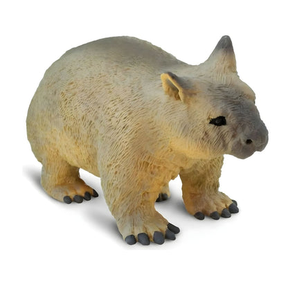 Wombat rubber figure in detail