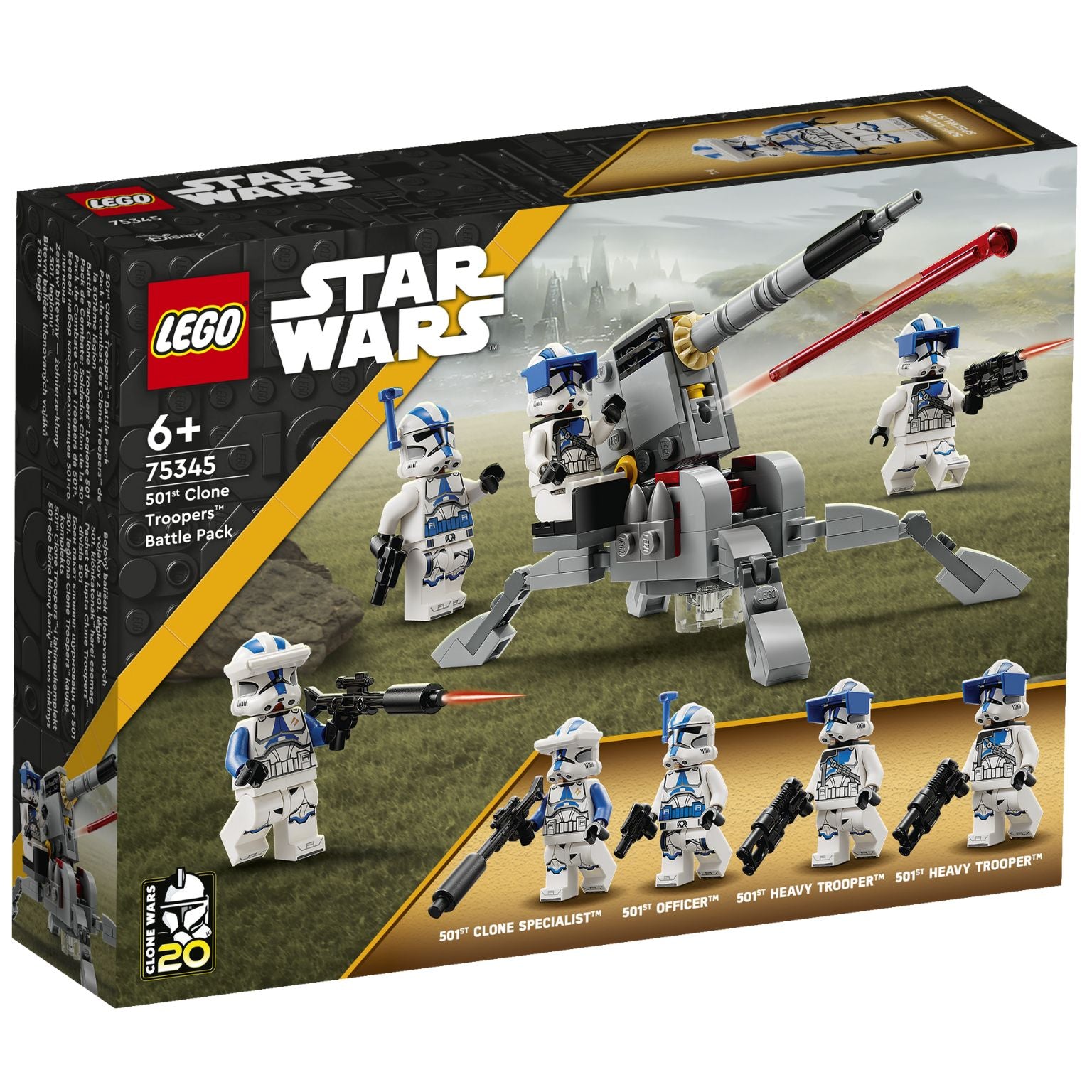  Lego Star Wars 75345 Pack de Combate Clone Troopers da 501ª