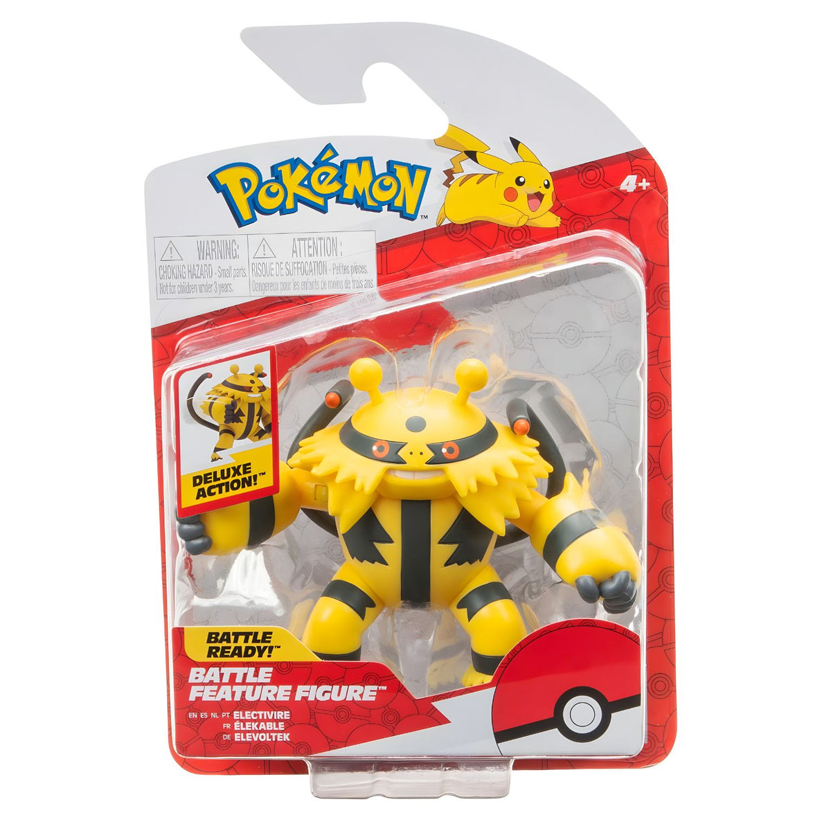 Figura de batalha Pokémon Electivire da Jazwares