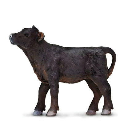 Angus Calf rubber figure side view