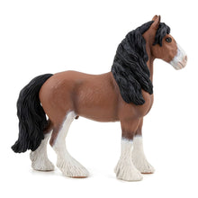 Figura de borracha Cavalo Clydesdale da Brincatoys.