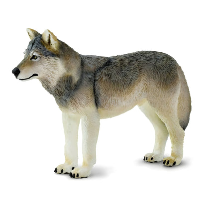 Grey Wolf rubber figure