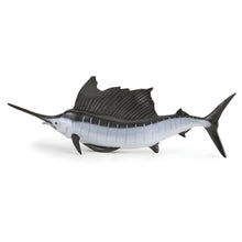 Figura de borracha peixe-vela em vista principal