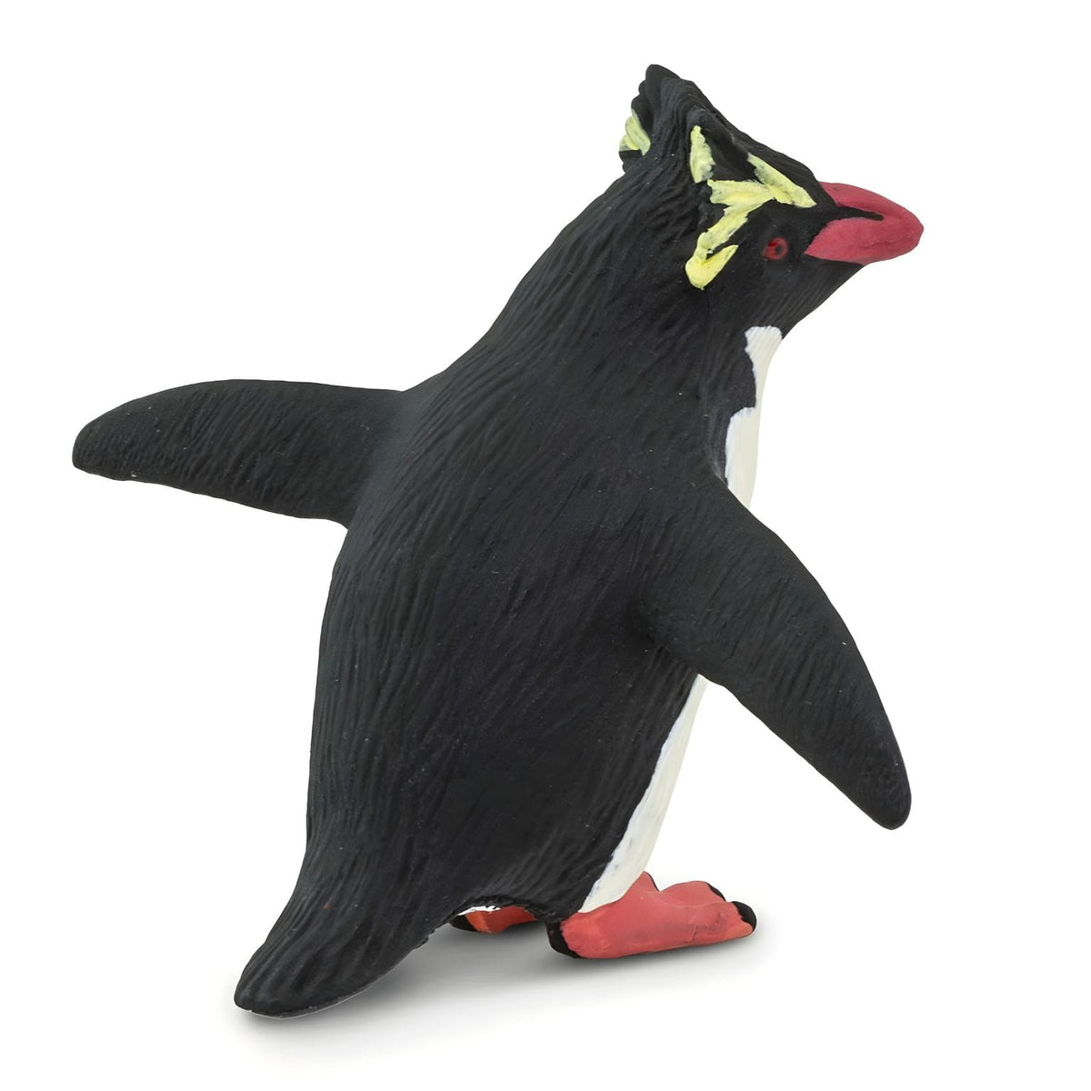 Figura de pinguim-saltador-da-rocha para coleção de animais marinhos