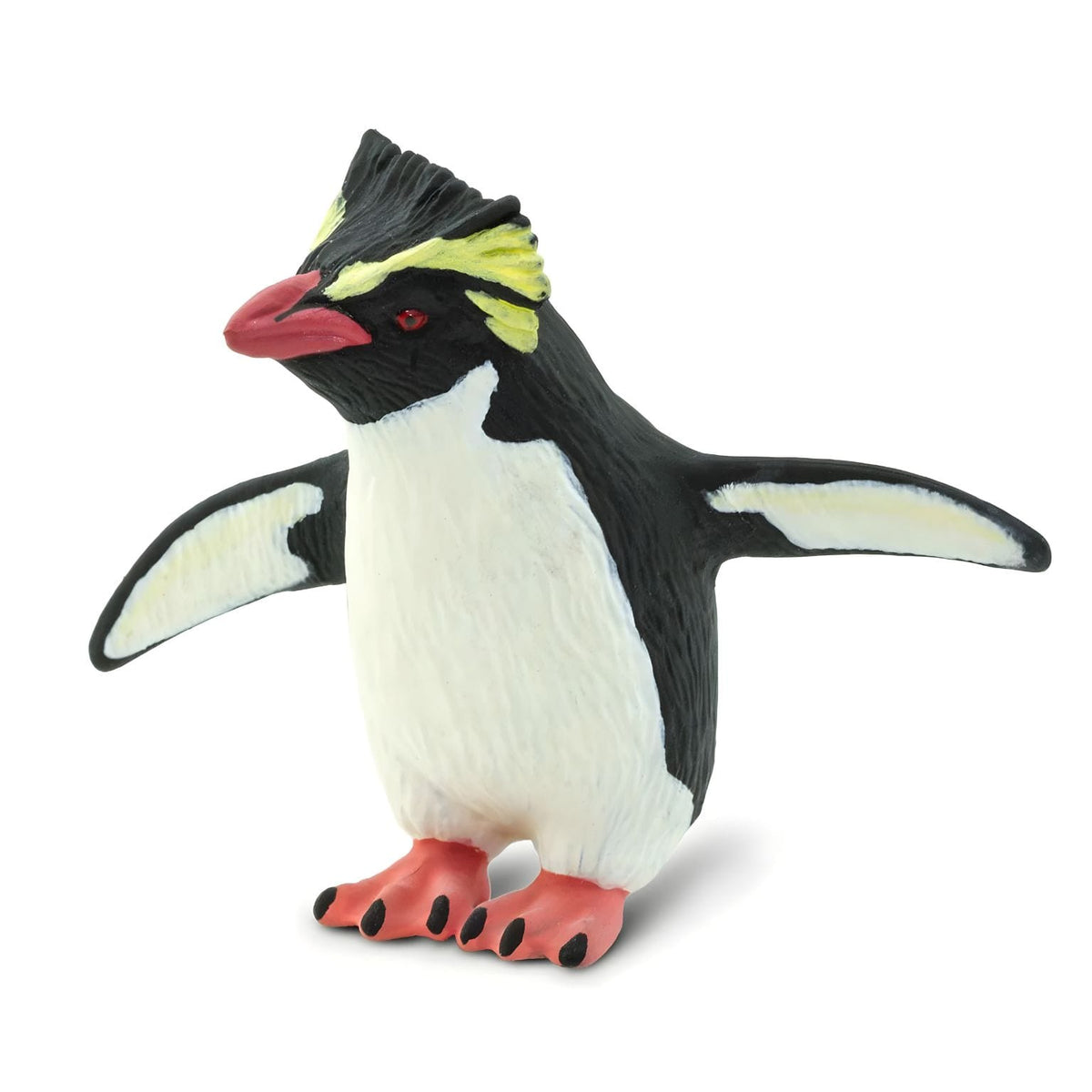 Figura de pinguim-saltador-da-rocha Safari Ltd em vista lateral