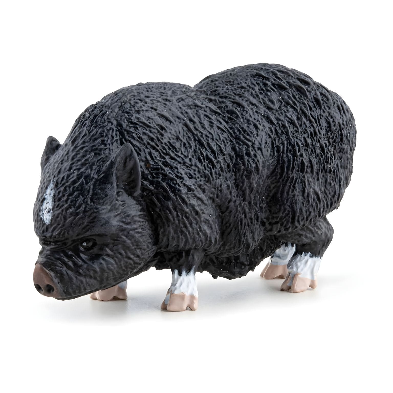 Figura de borracha porco vietnamita em vista lateral