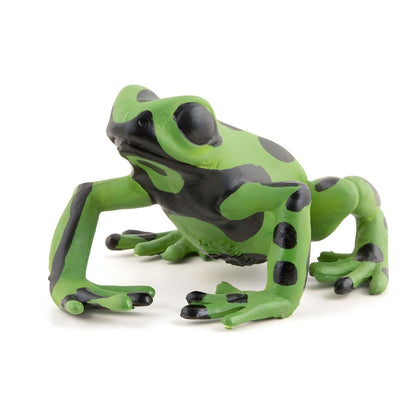Rubber figure equatorial green frog in main view