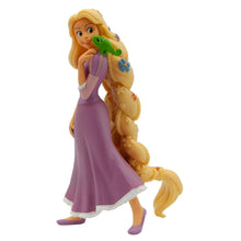 Figura Rapunzel com Flores Princesas Disney para histórias de conto de fadas
