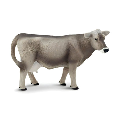 Swiss Brown Cow rubber figure