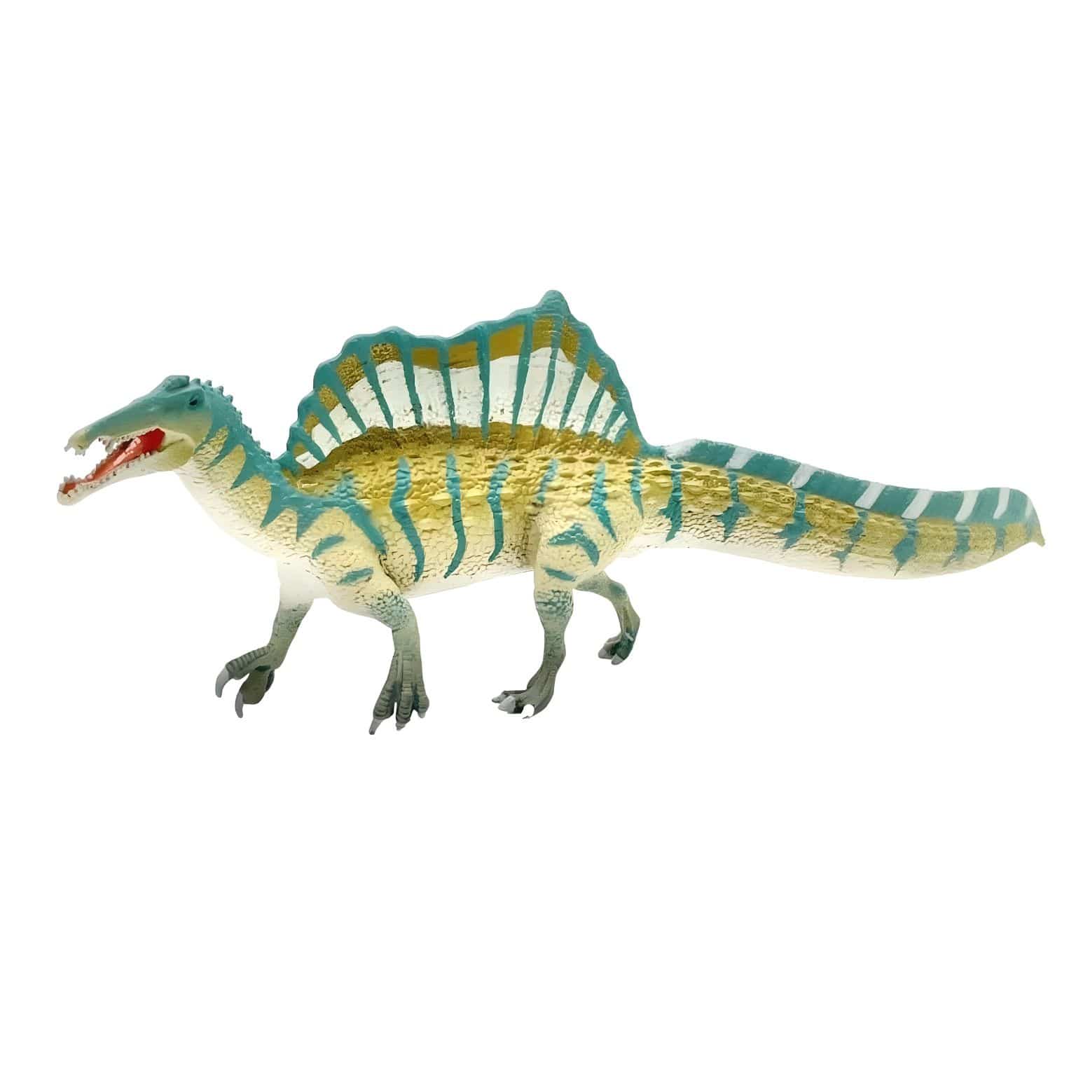Figura de borracha espinossauro para aventuras pré-históricas cheias de ação
