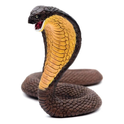 Naja Cobra rubber figure in side view