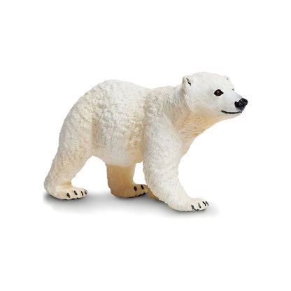 Polar Bear cub rubber figure for Arctic play