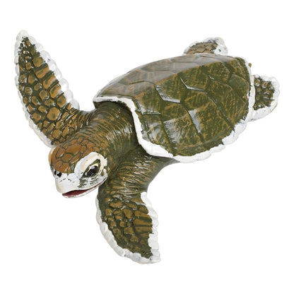 Loggerhead Sea Turtle hatchling rubber figure