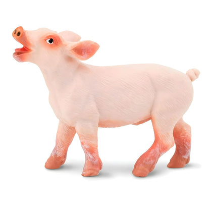Piglet rubber figure in side view