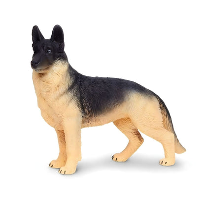 German Shepherd rubber figure in highlight