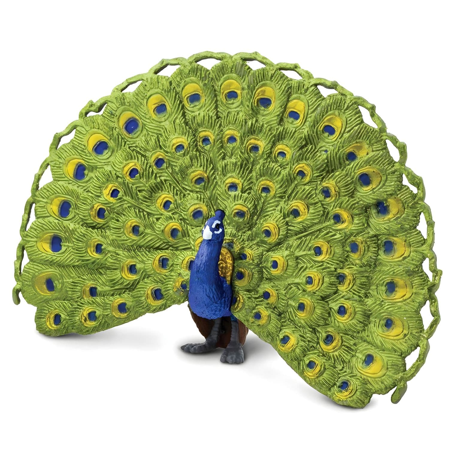 Figura de borracha Pavão em vista lateral
