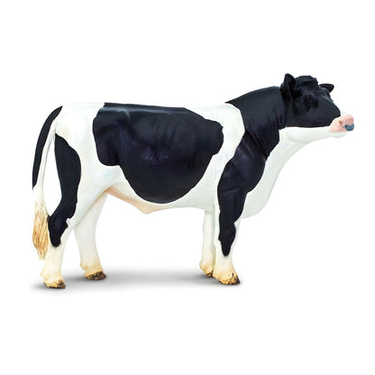 Spotted Holstein Bull rubber figure