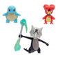 Figuras Pokémon - Magby, Squirtle e Alolan Marowak