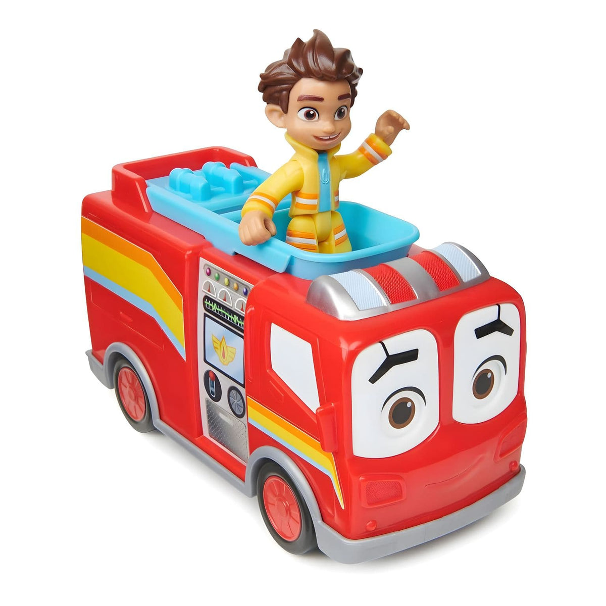 Flash fire truck and Bo figure Disney Junior Firebuds