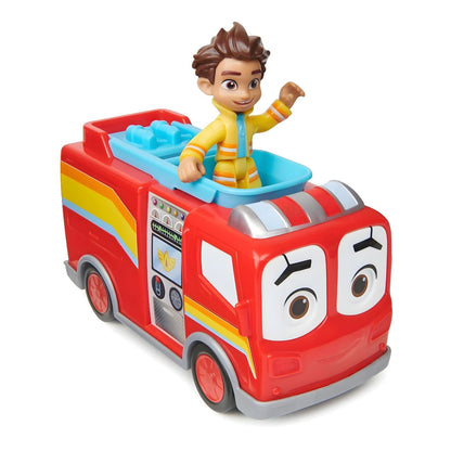 Flash fire truck and Bo figure Disney Junior Firebuds