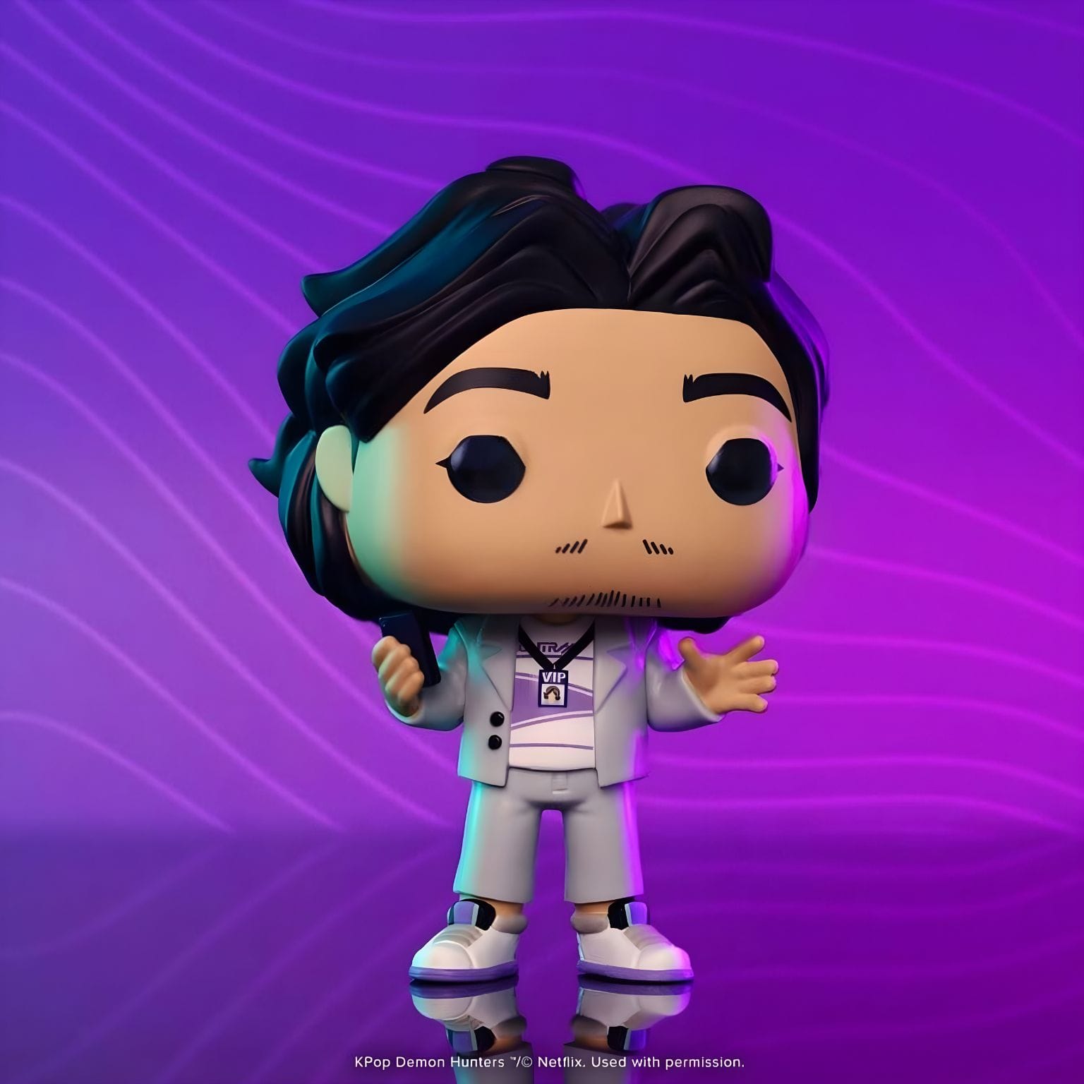 Funko POP K-POP Demon Hunters Bobby para fãs e colecionadores