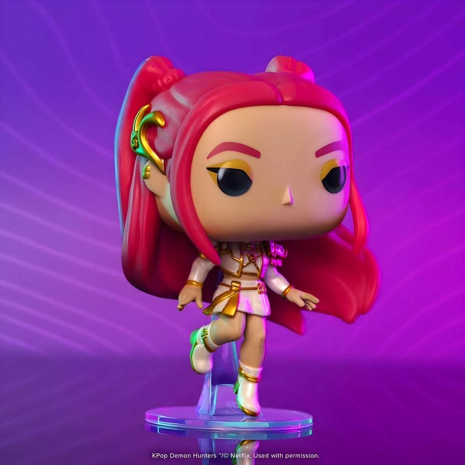 Funko POP K-Pop Demon Hunters Mira com presença de palco