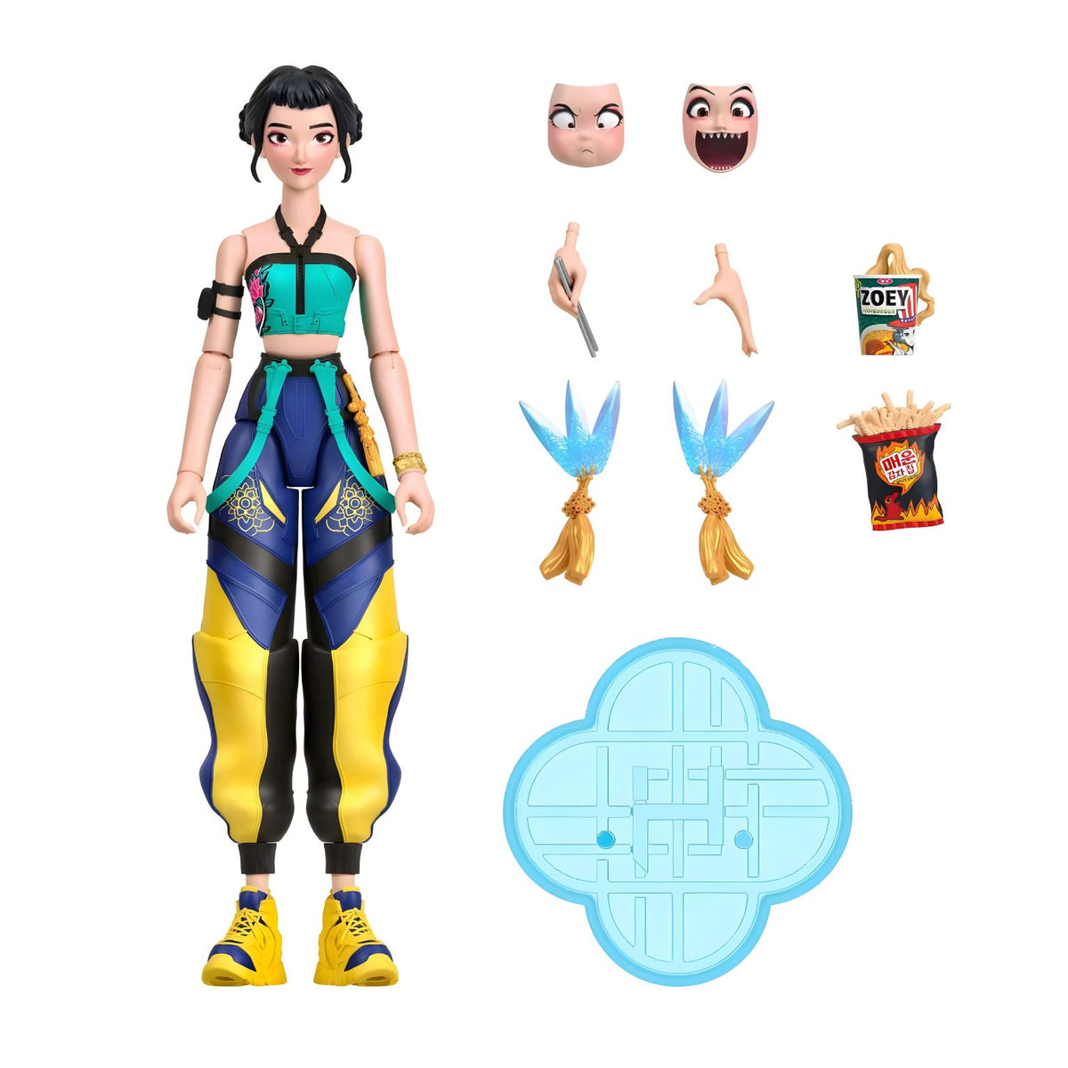 Figura Zoey HUNTR/X inspirada em Guerreiras do K-Pop