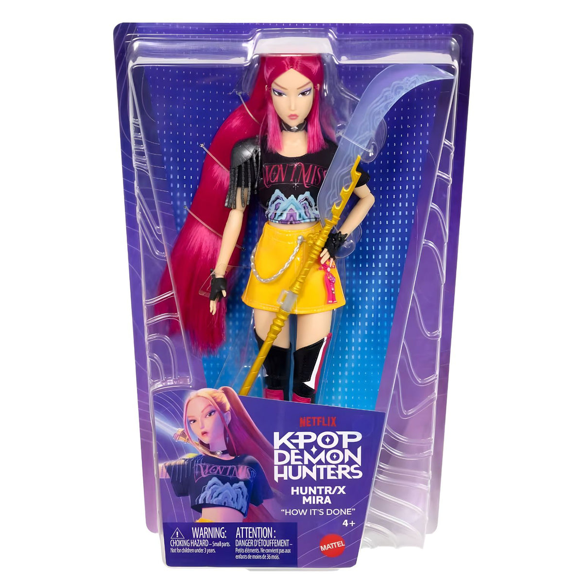 Boneca K-Pop Demon Hunters Mira da Mattel com visual How It's Done