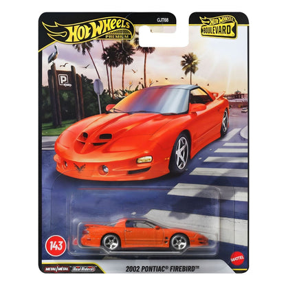 Hot Wheels Pontiac Firebird 2002 orange miniature sports car