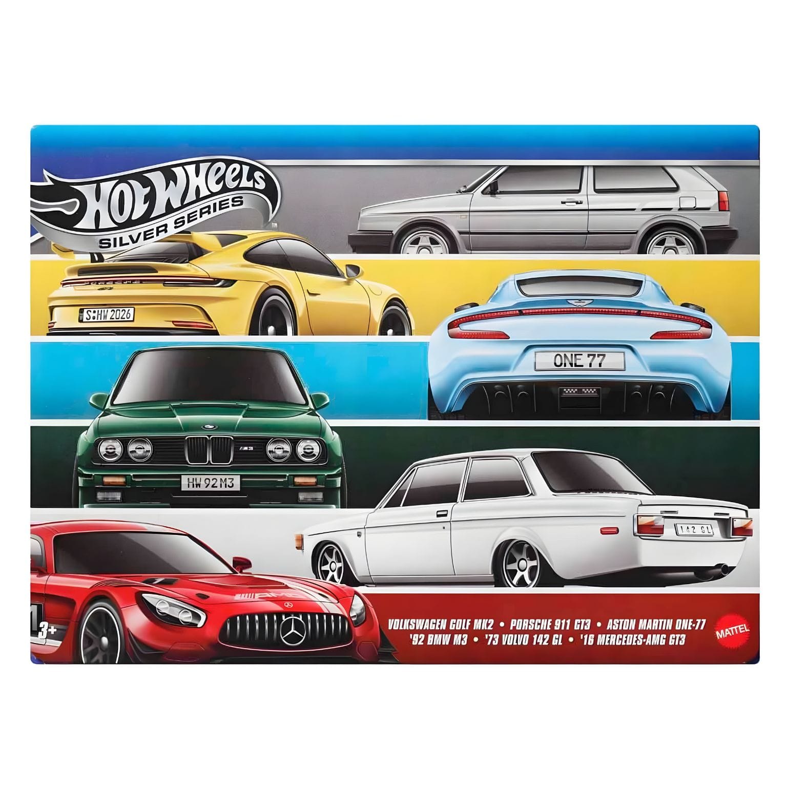 Hot Wheels Silver Series Euro Style em embalagem colecionável vista principal