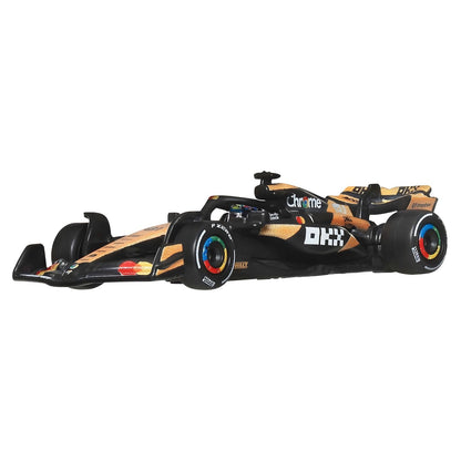 Collectible Hot Wheels McLaren MCL38 No. 81 model inspired by Oscar Piastri's 2024 Formula 1 car.