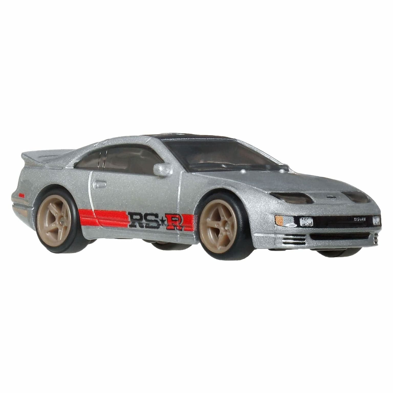Hot Wheels Nissan 300ZX Twin Turbo cinzento com faixa vermelha Hot Wheels Boulevard