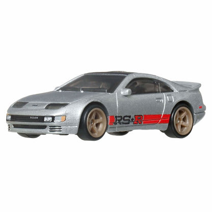 Hot Wheels Nissan 300ZX Twin Turbo gray with red Hot Wheels Boulevard stripe