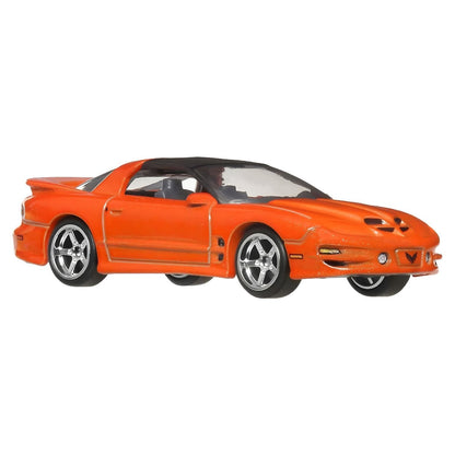 Hot Wheels Pontiac Firebird 2002 orange miniature sports car