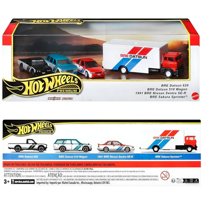 Hot Wheels Premium Car Culture Team Transport set Team Transport with truck and BRE Datsun race cars