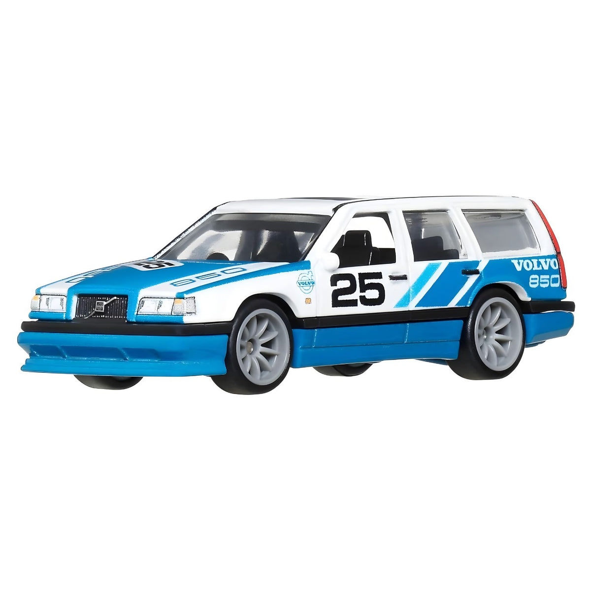 Hot Wheels Volvo 850 Estate model car with an extended roofline.
