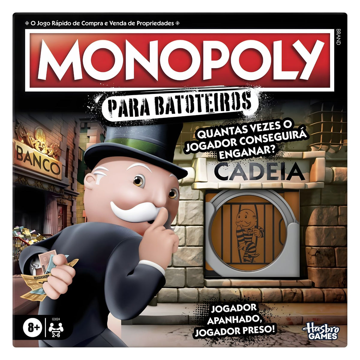 Hasbro Monopoly Cheaters Edition board game box, main product image